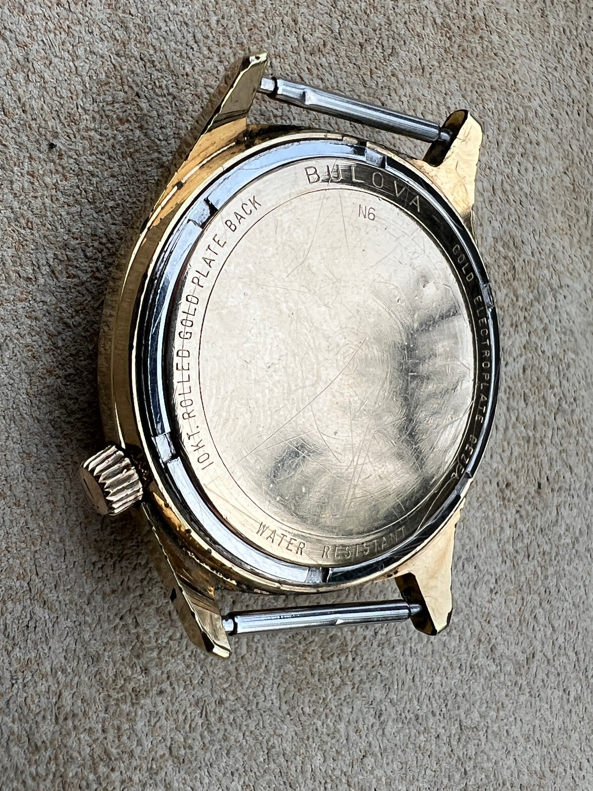 Vintage Accutron Bulova watch N6 1976 cal 218 tuning fork Ditch Witch As Is
