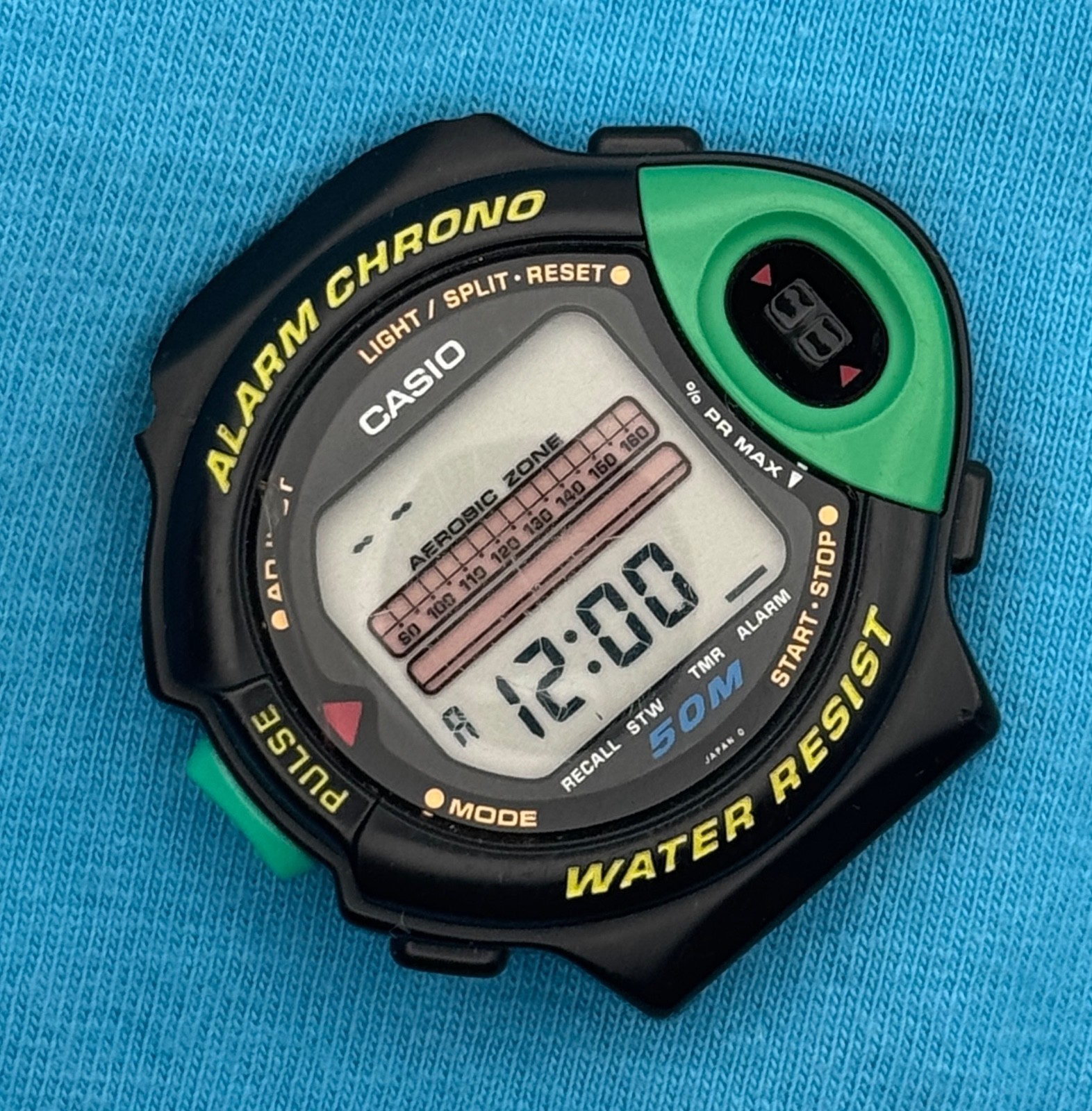 1993 Vintage Casio Exercise Pulse Monitor Digital Watch – JP-200W 1009 – BROKEN!