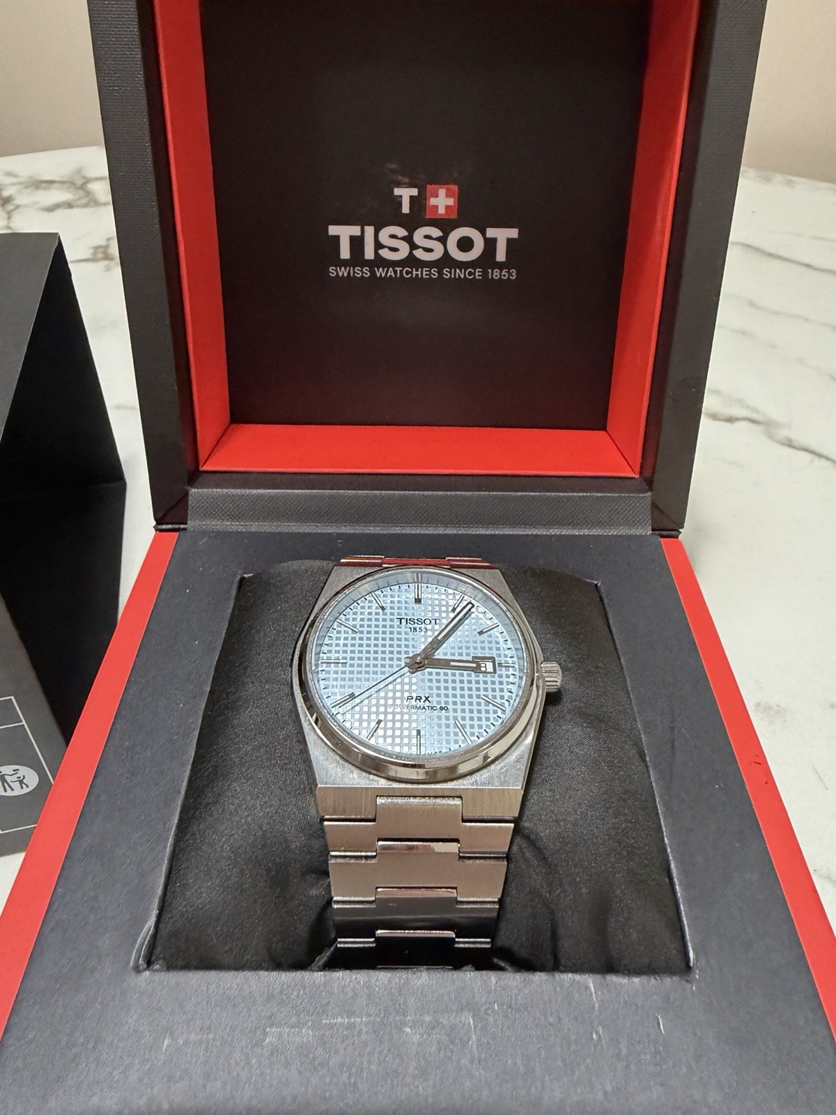 Tissot PRX Powermatic 80, 40mm, Ice Blue, Automatic Men’s Watch – FULL WARRANTY