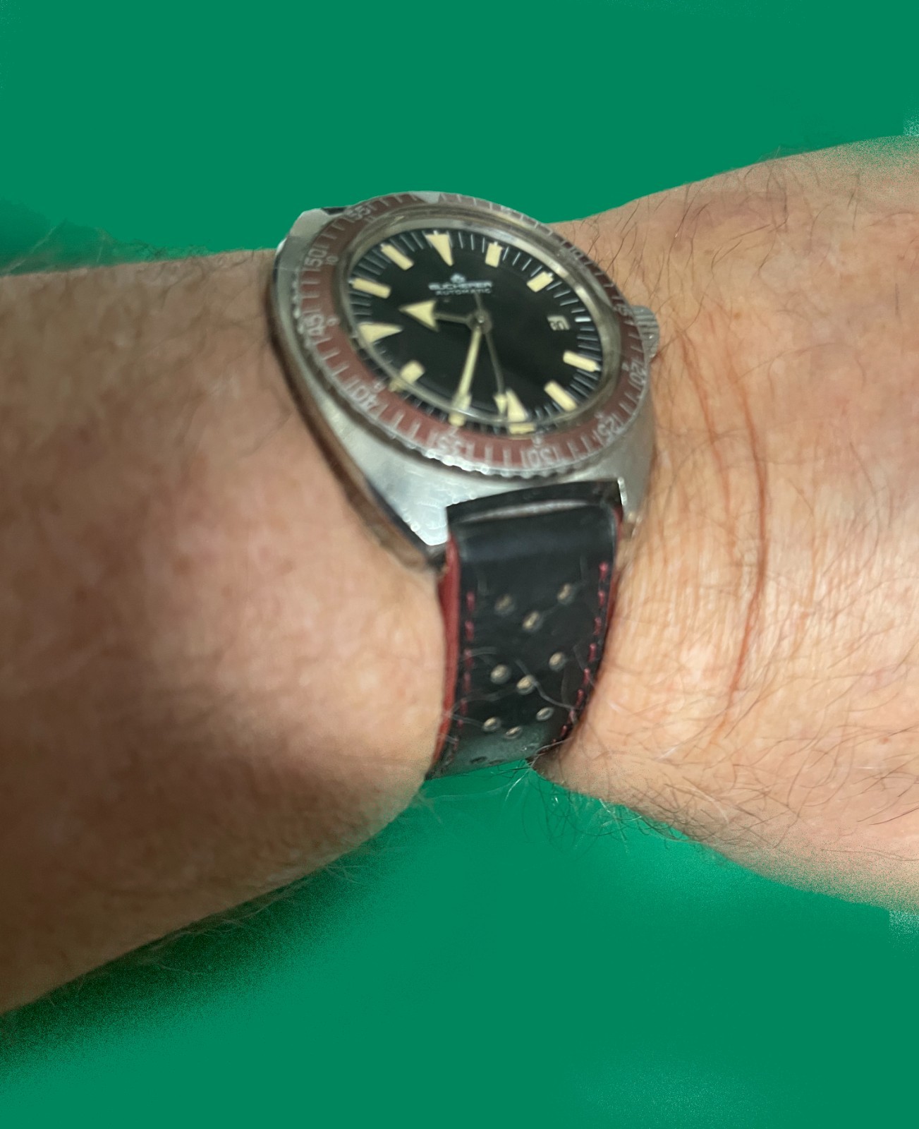 Vintage 1970’s BUCHERER Automatic Divers Large 41mm Swiss Made Watch