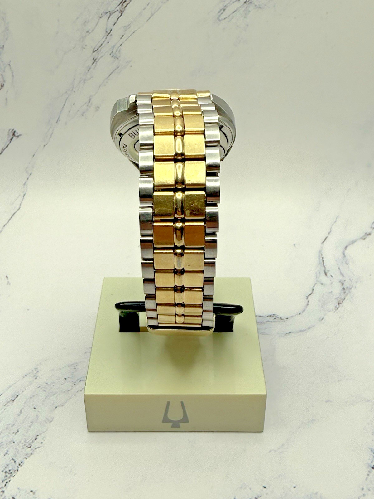 Bulova Accutron 214 M6 1966 Asymetric Case Solid 14K Gold Bezel Watch. Serviced!