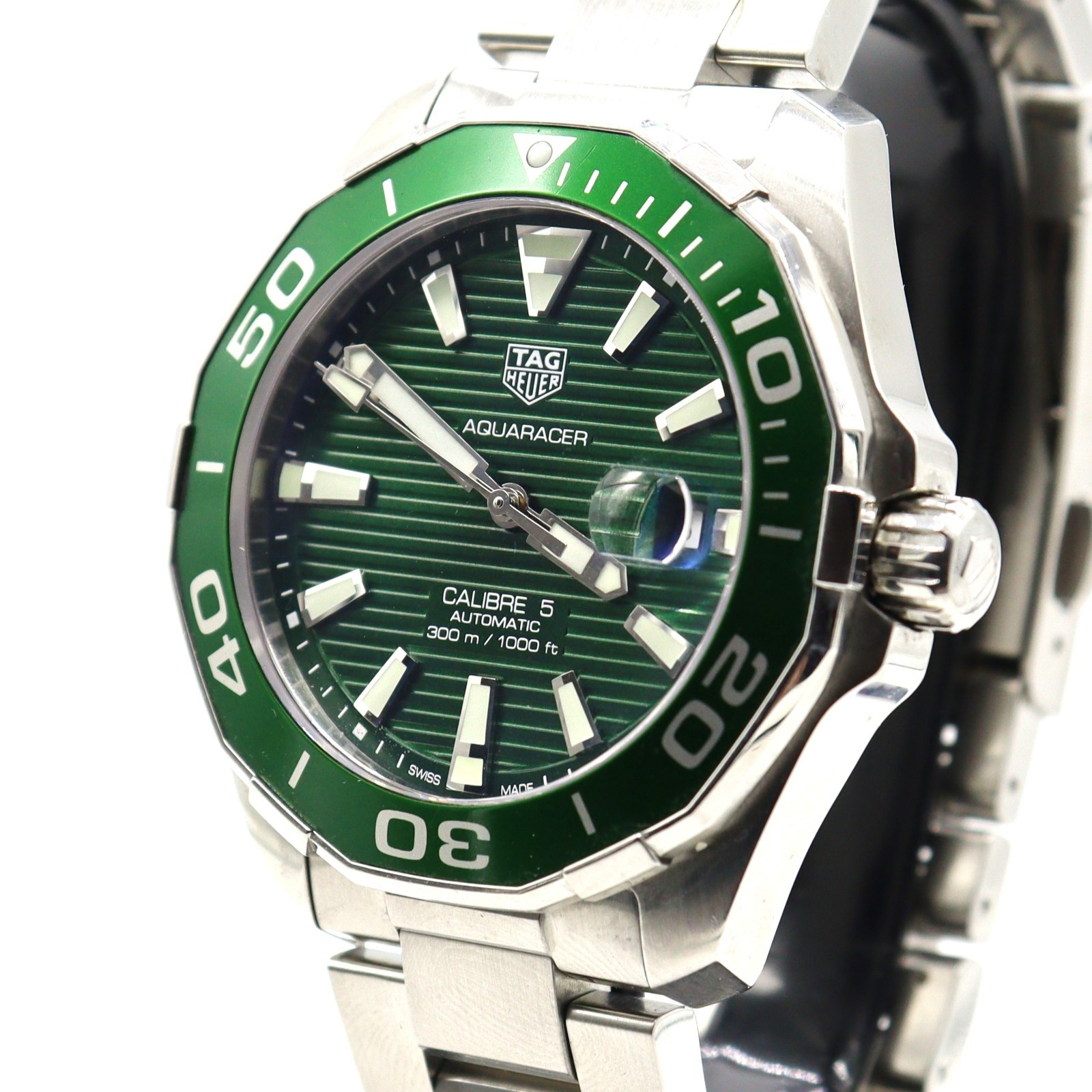 Tag Heuer Aquaracer green ‘Hulk’ automatic Cal 5 watch full set 1 year warranty