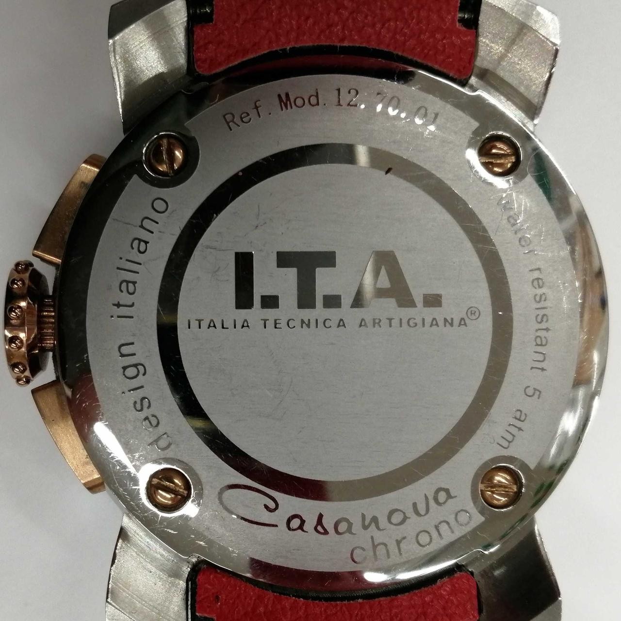 [A4N] ITA Chronograph Classic 12.70.01 Quartz Analog Men Watch [t9n]