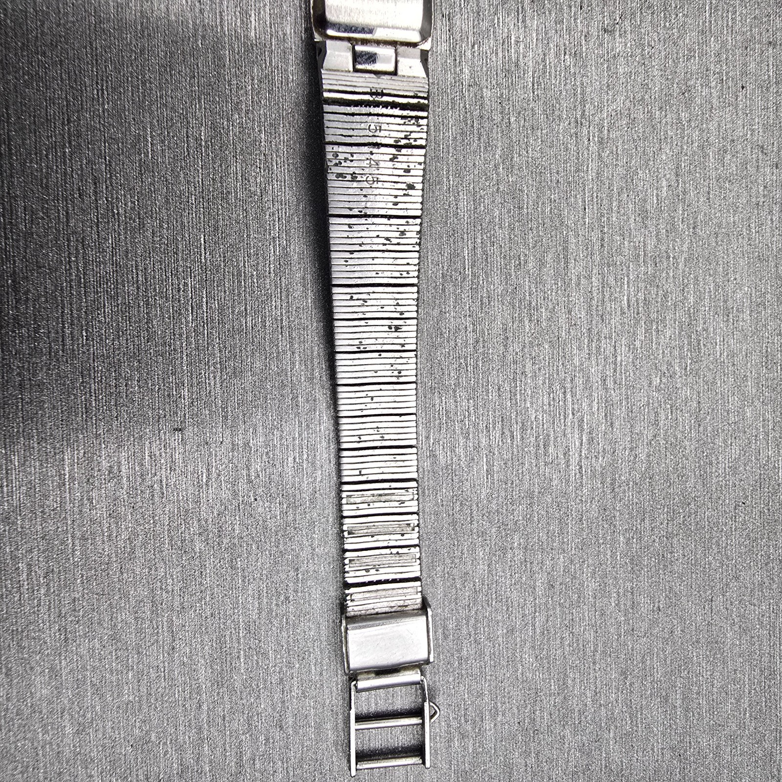 Seiko Watch Women 12mm Silver Dial Silver Tone Rectangle 2E20-5029 New Battery