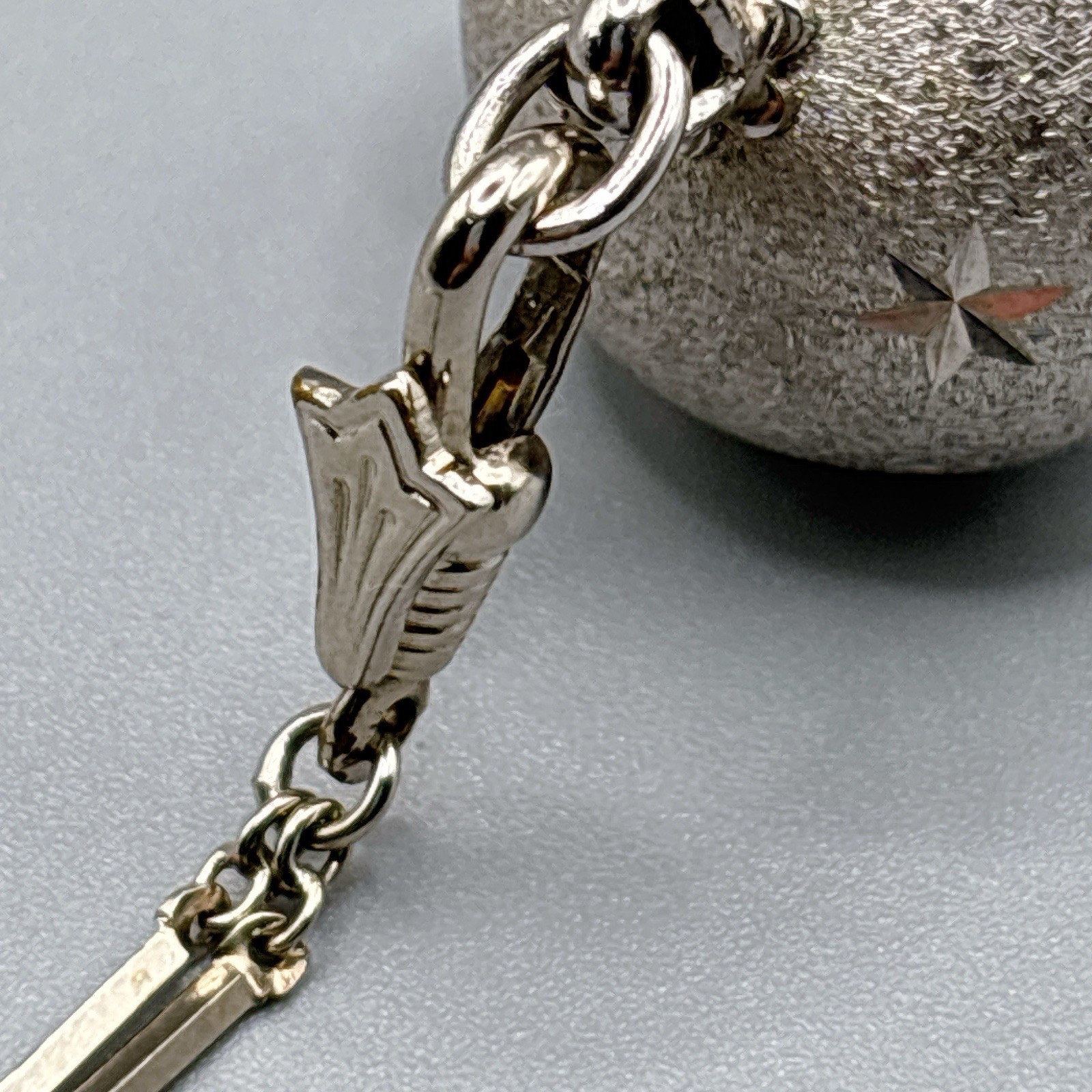 Vintage BUCHERER Orb Ball Sphere Pendant Silver Necklace Watch Star Mechanical