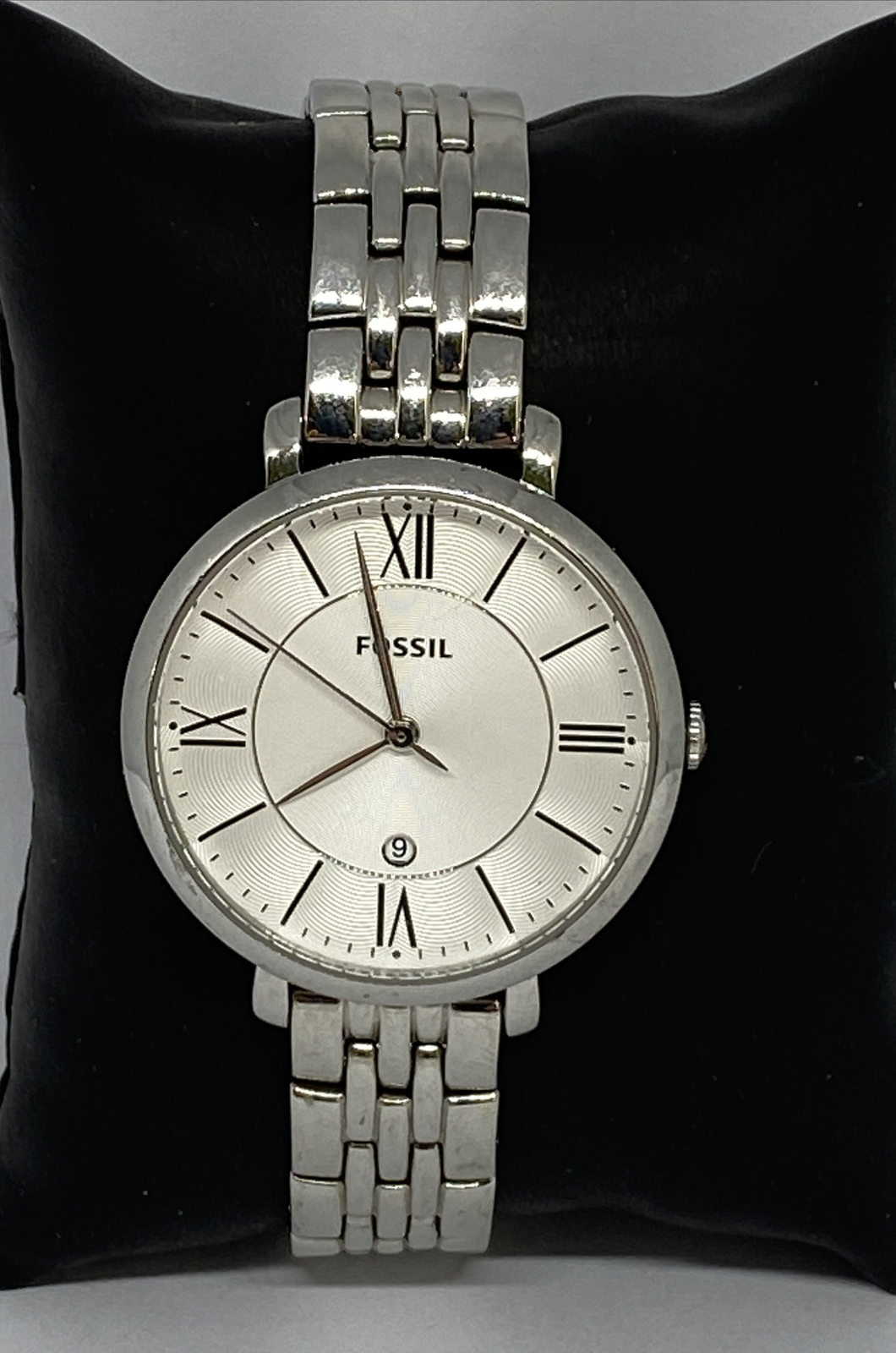 Fossil ES3433 Women Stainless Steel Analog Silver Dial Quartz Wrist Watch QB551