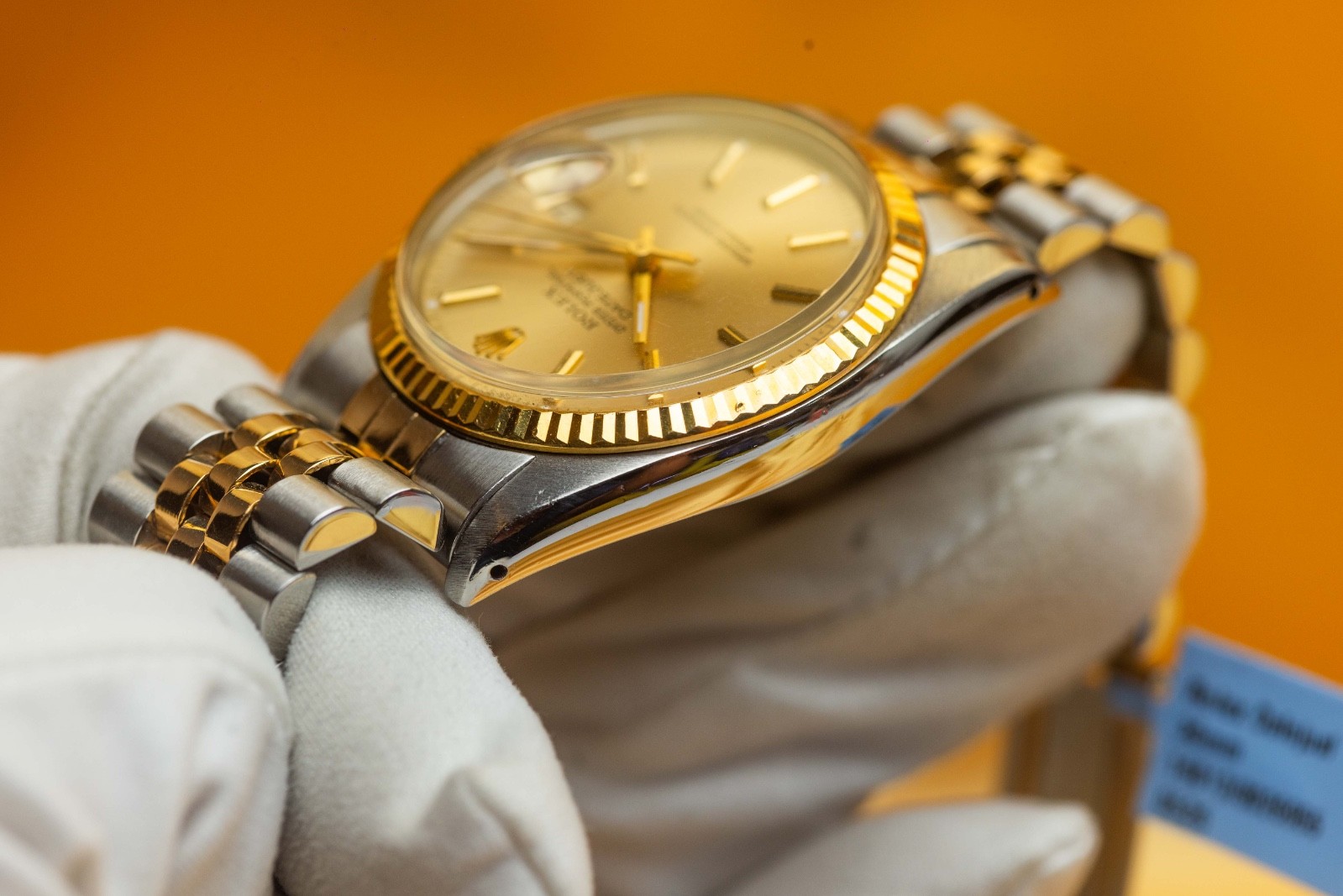 Rolex Datejust 36mm Two Tone Champagne Stick Dial – 16013