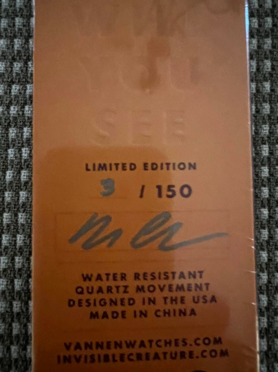 Vannen Red Invisible Creature Watch ICX Limited Edition of 150 made – Brand New