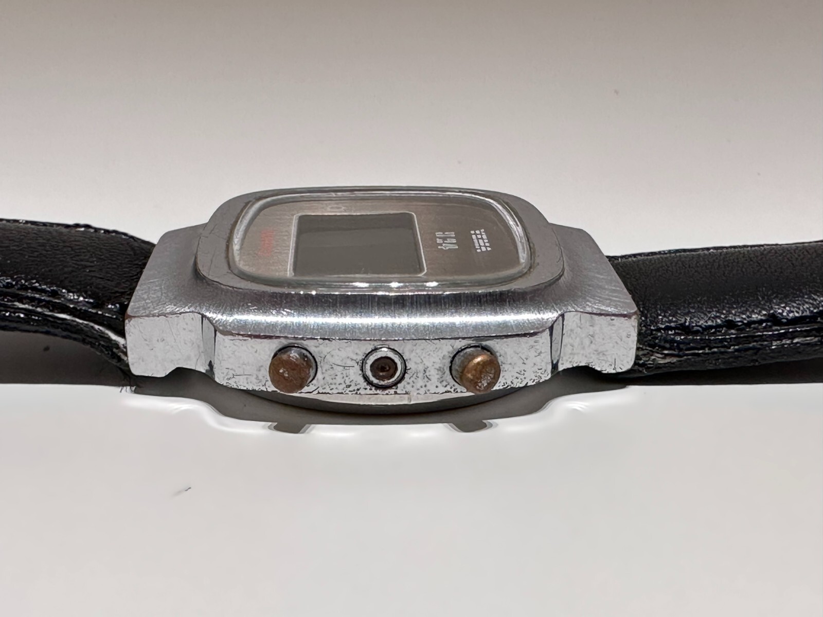 VINTAGE RARE EARLY COLLECTIBLR FRANCE CHROMED MEN’S DIGITAL WATCH «YEMA» 924