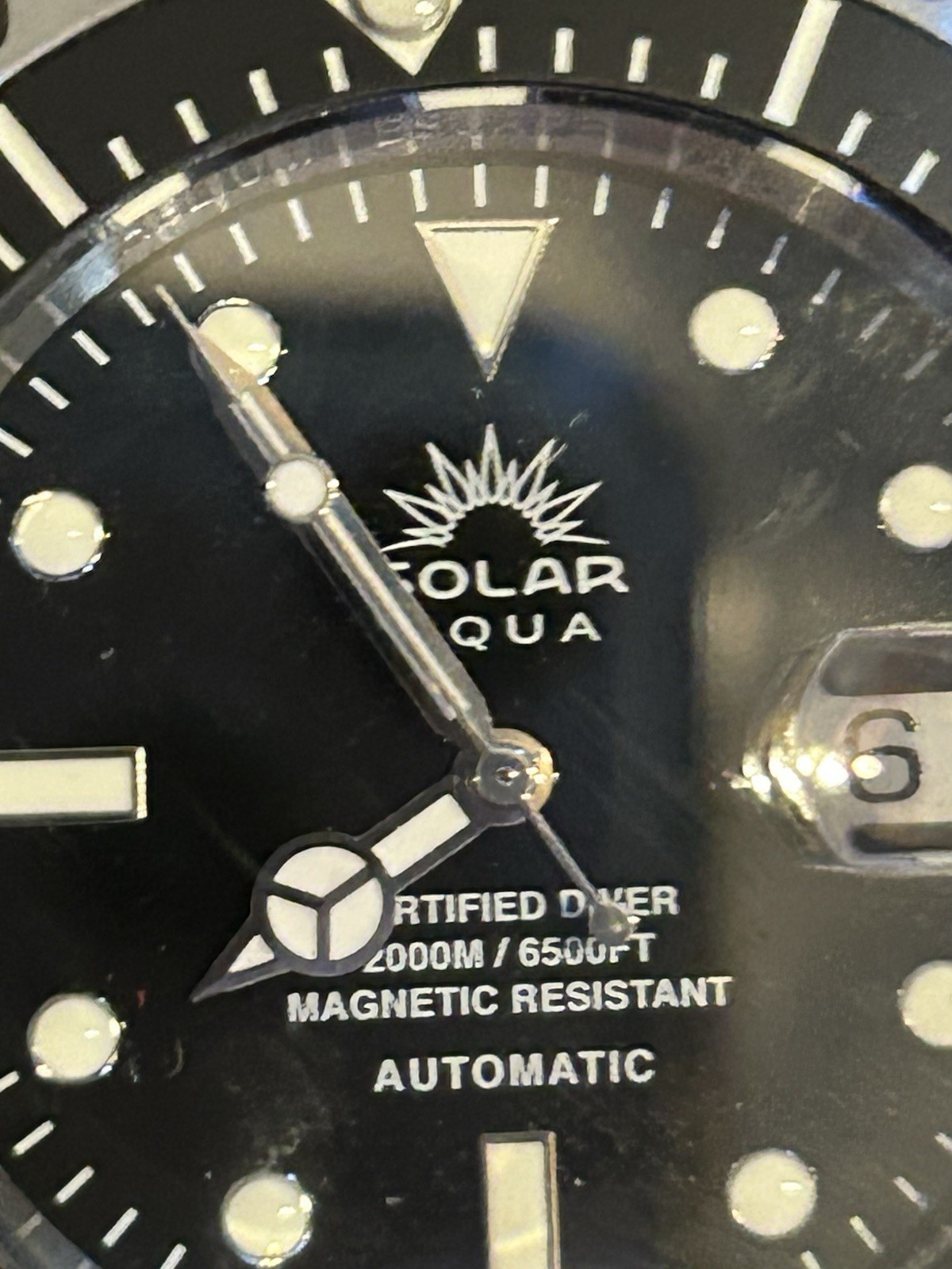 Solar Aqua Certified Diver Deep Bay 2000 M Dive Watch