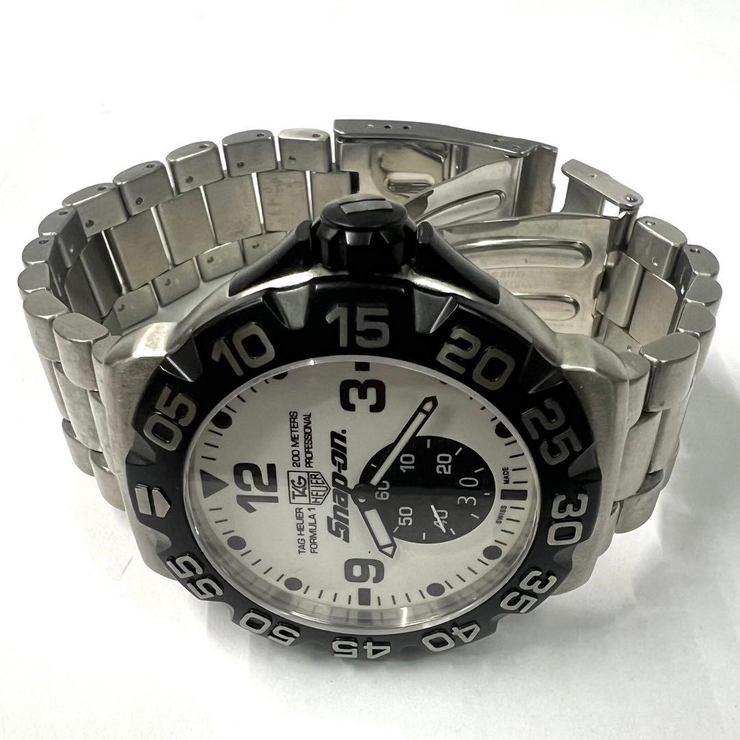 TAG Heuer Formula 1 Snap-on WAH1011 White Dial Quartz Stainless Steel Watch Used