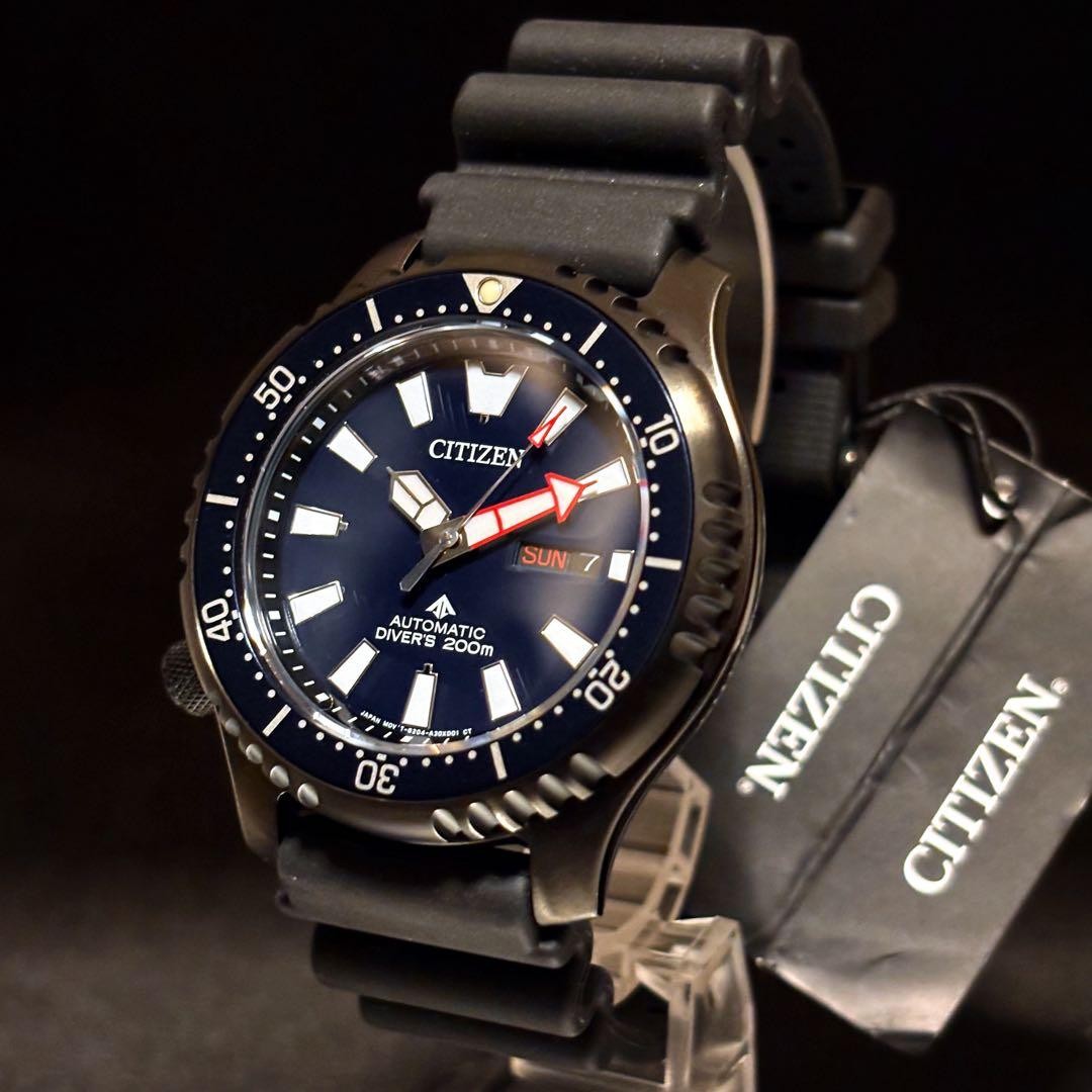 Citizen Promaster Ny0158 09l Diver Watch Blue 200m Rare Mens Wristwatch Auto