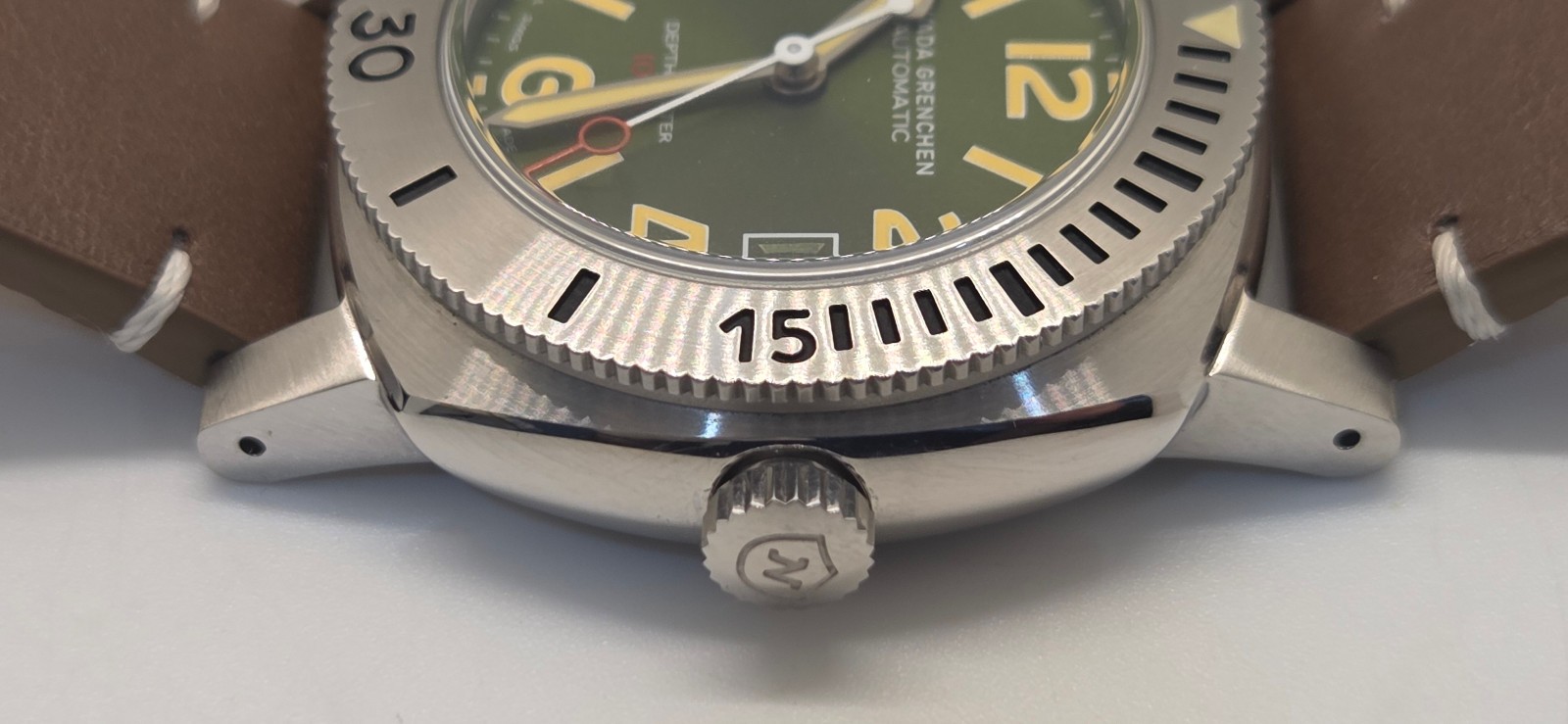 Nivada Grenchen Depthmaster 1000 «Baby Panerai» Sellita Automatic Swiss Watch