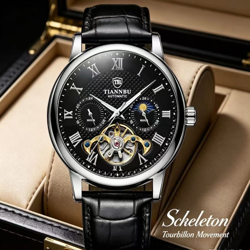 luxury Pilot/Aviator Mens Automatic Mechanical Watch Alloy Self-winding Gift