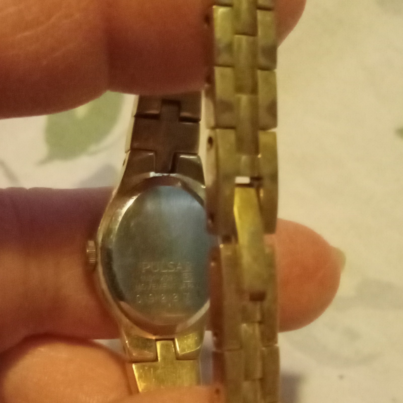 Pulsar Womens Dress Oval Analog Quartz Gold Tone Metal Bracelet Watch