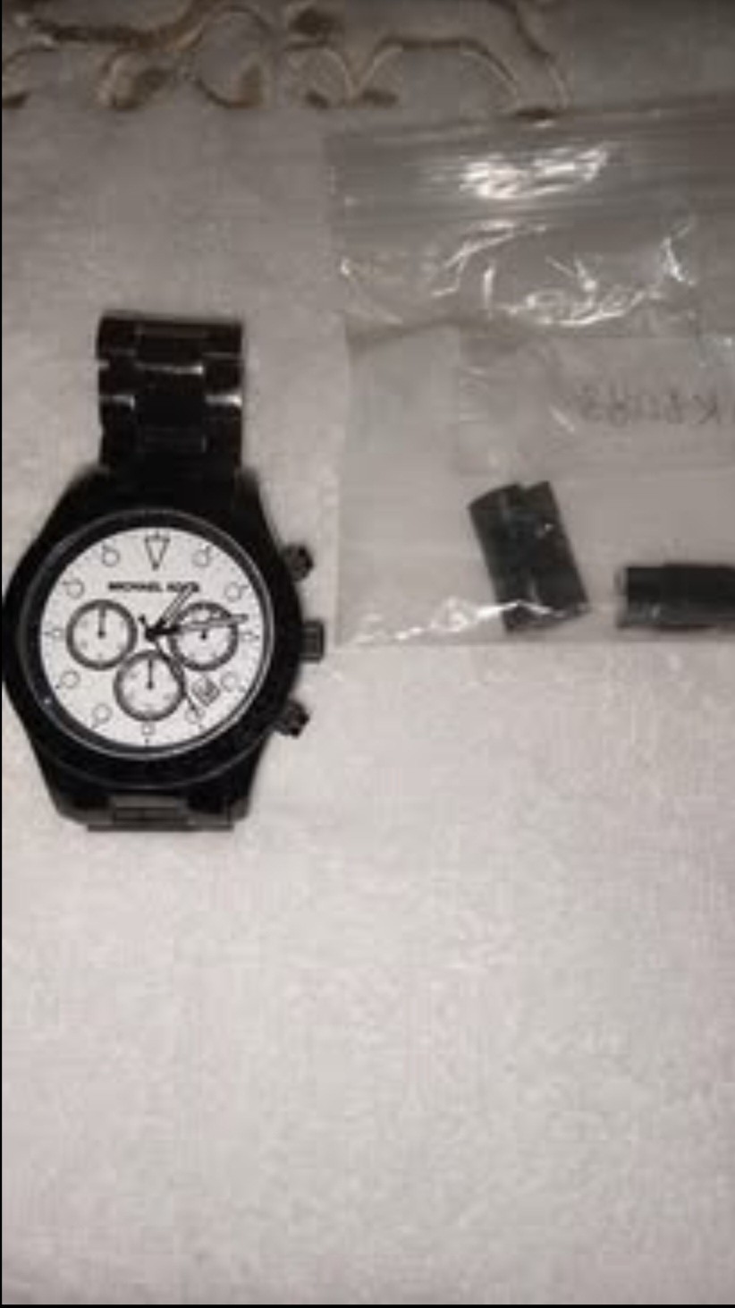 Men’s Gently Worn Black Michael Kors MK6083 Layton Chronograph Watch
