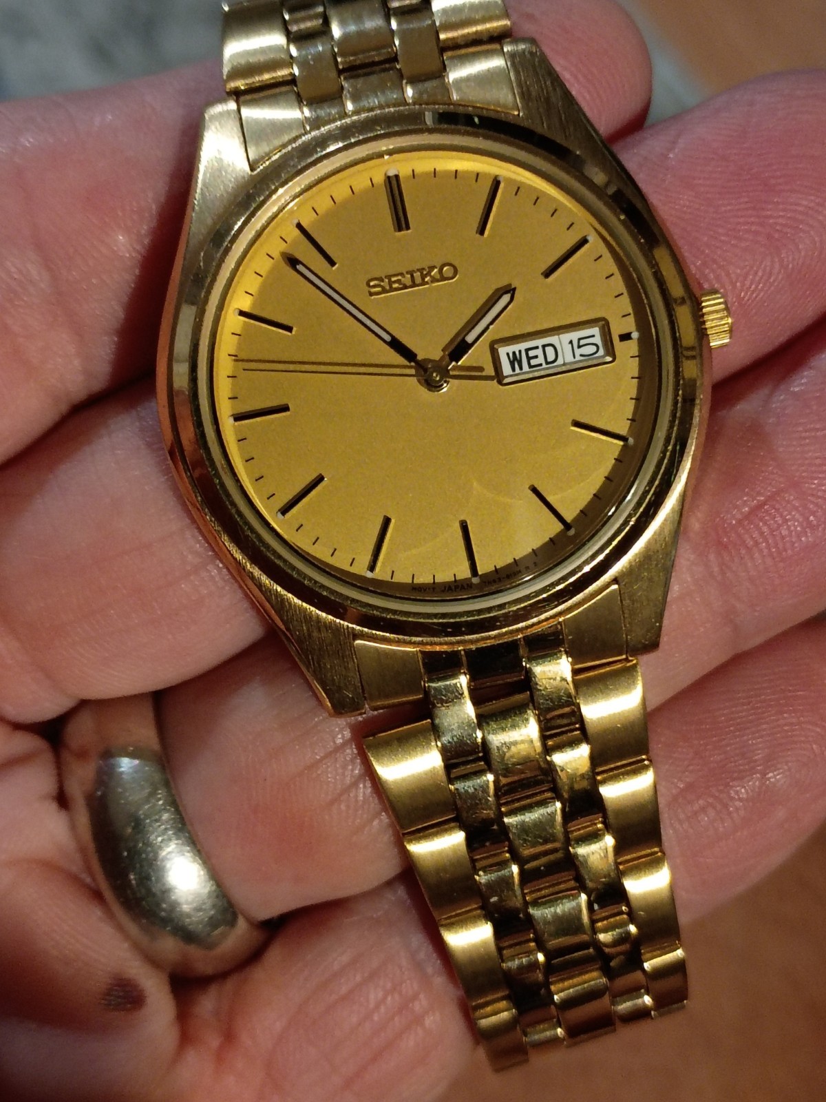 Seiko 7N43-919M All Gold Day Date, Vintage Seiko President!!!