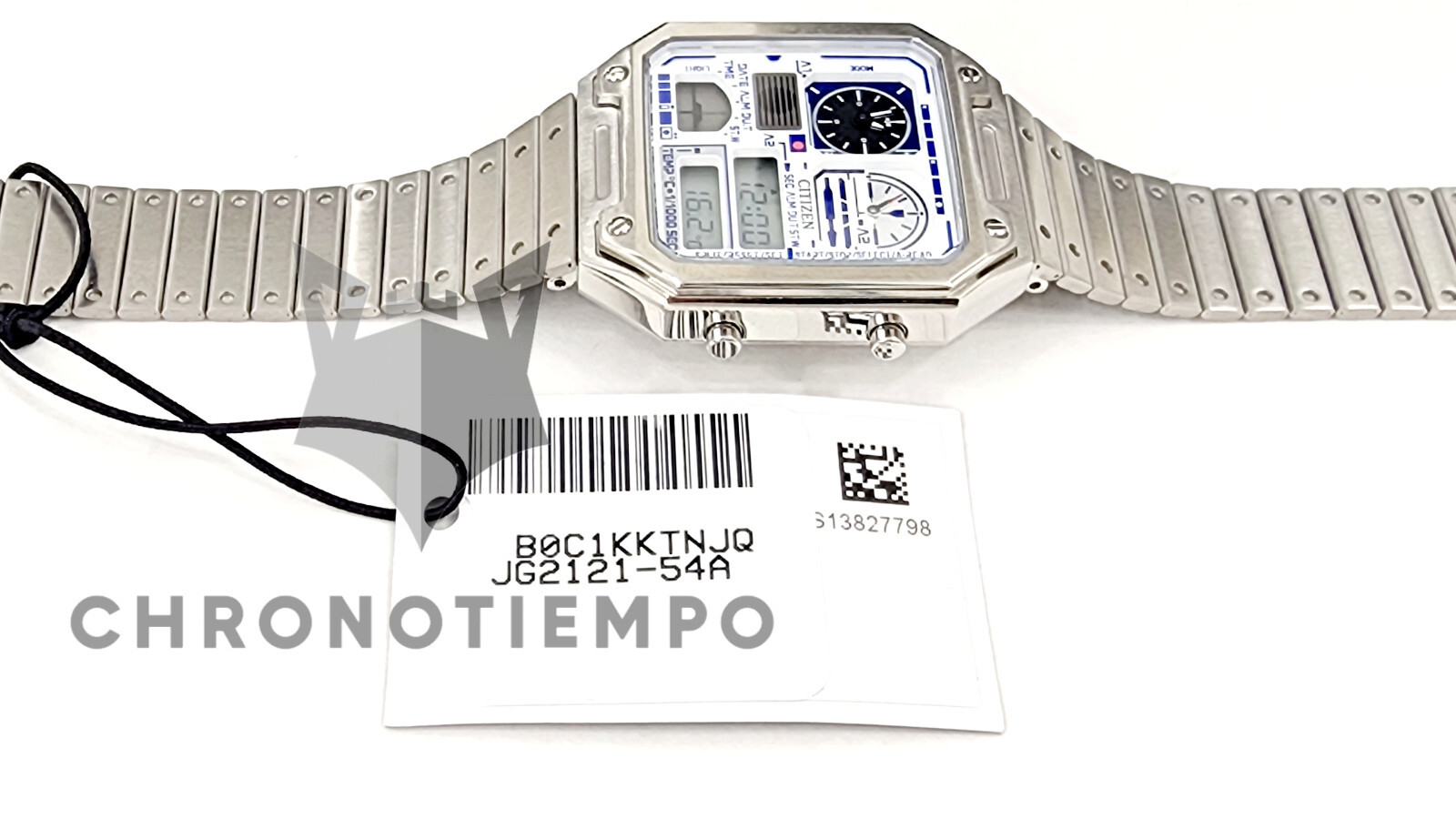 Citizen Star Wars R2-D2 Droid Ana-Digi Quartz Stainless Steel Silver Watch R2D2