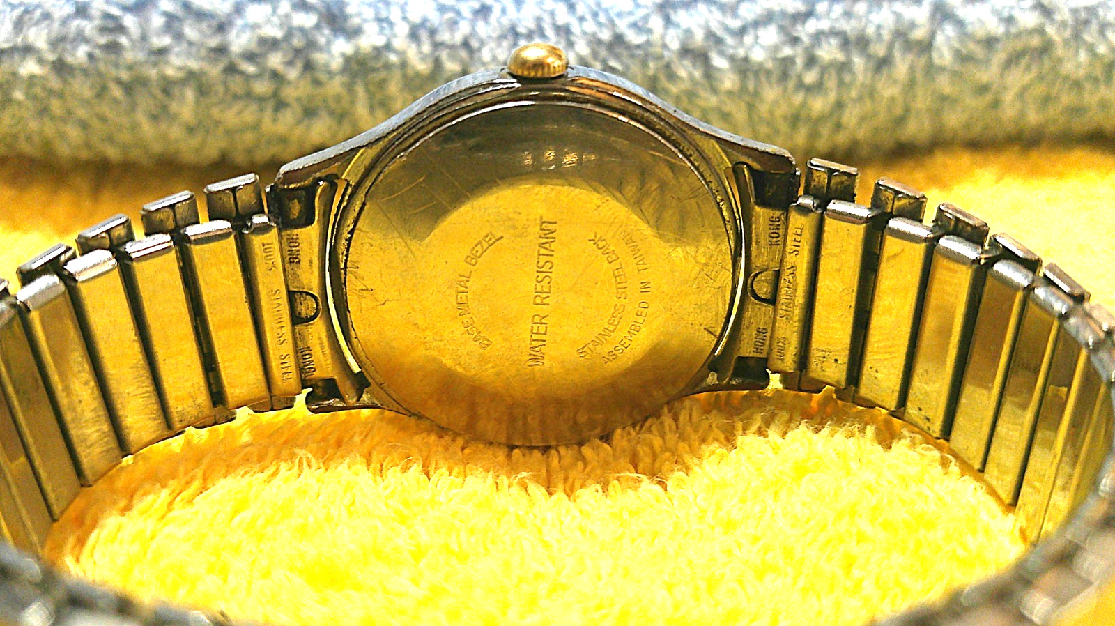 Vintage Timex Marlin Watch Mens 37mm Date Stretch Band Manual Wind 27710-10580