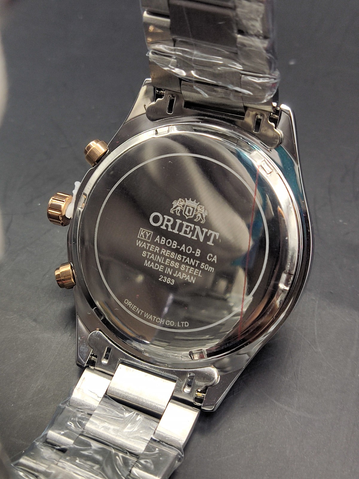 #Refurbished Orient Stainless Steel Chronograph Silver Dial Men’s Wrist Watch
