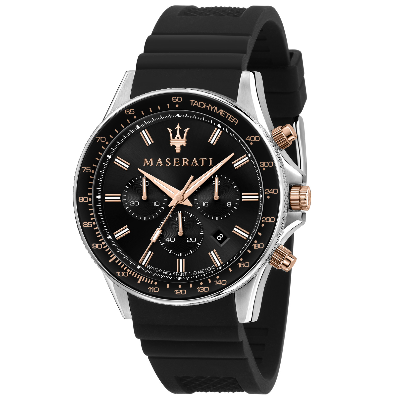Maserati Sfida Black Dial 44mm Watch