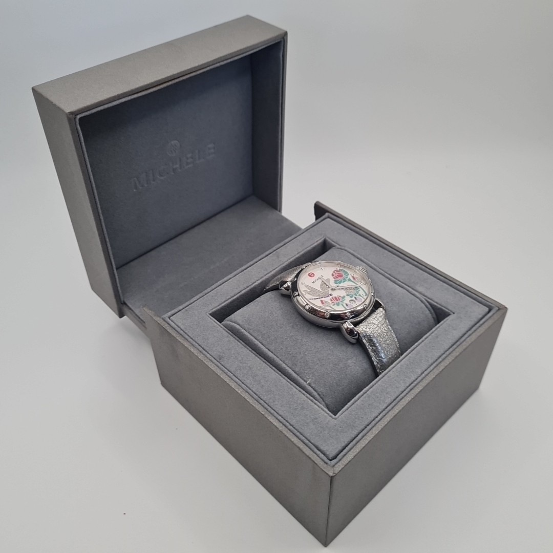 Michele DIAMOND DRAGONFLY Garden Party watch limited edition #215/750 MW05D01A49