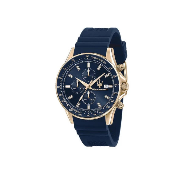 Maserati Sfida Blue Gents Chronograph Date Watch R8871640004