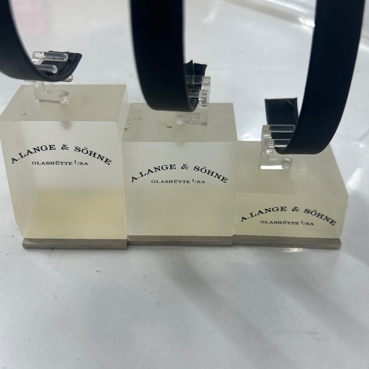 Lange & Söhne display stand. 10,000 JPY each. 2 available. Specify height after