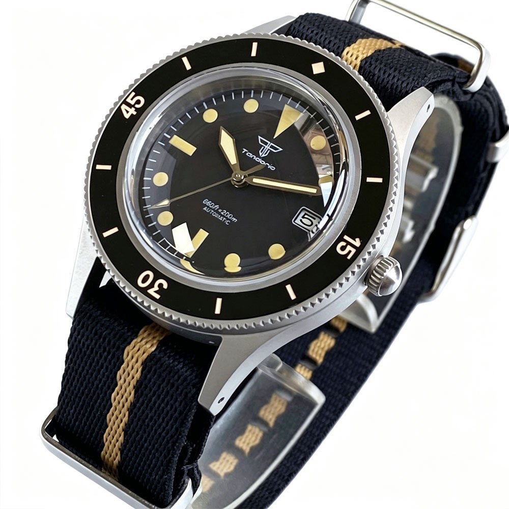 50-Fathoms 40mm Lume Retro Diver Automatic NH35A Miyota8215 Watch Domed Sapphire