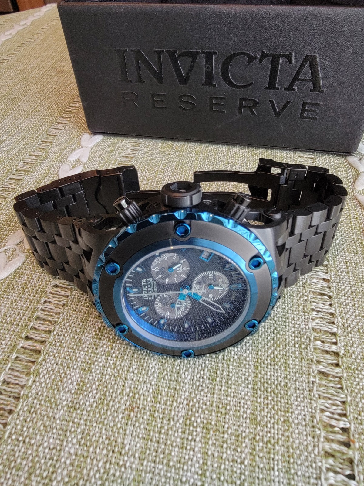Invicta Reserve Collection Subaqua Model #15096 Swiss Made Flame Fusion Crystal
