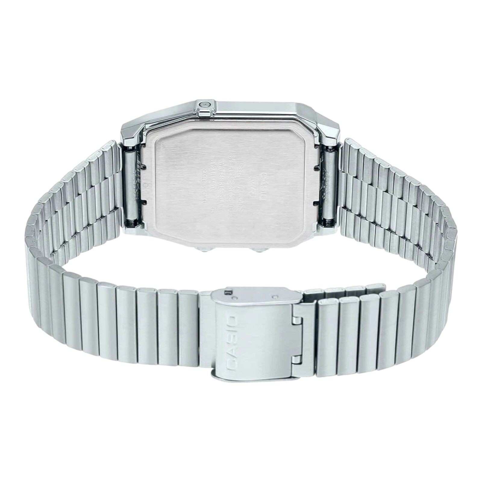 Casio Silver/Blue Retro Digital-Analog Dual Time Unisex Watch AQ-800EC-2A
