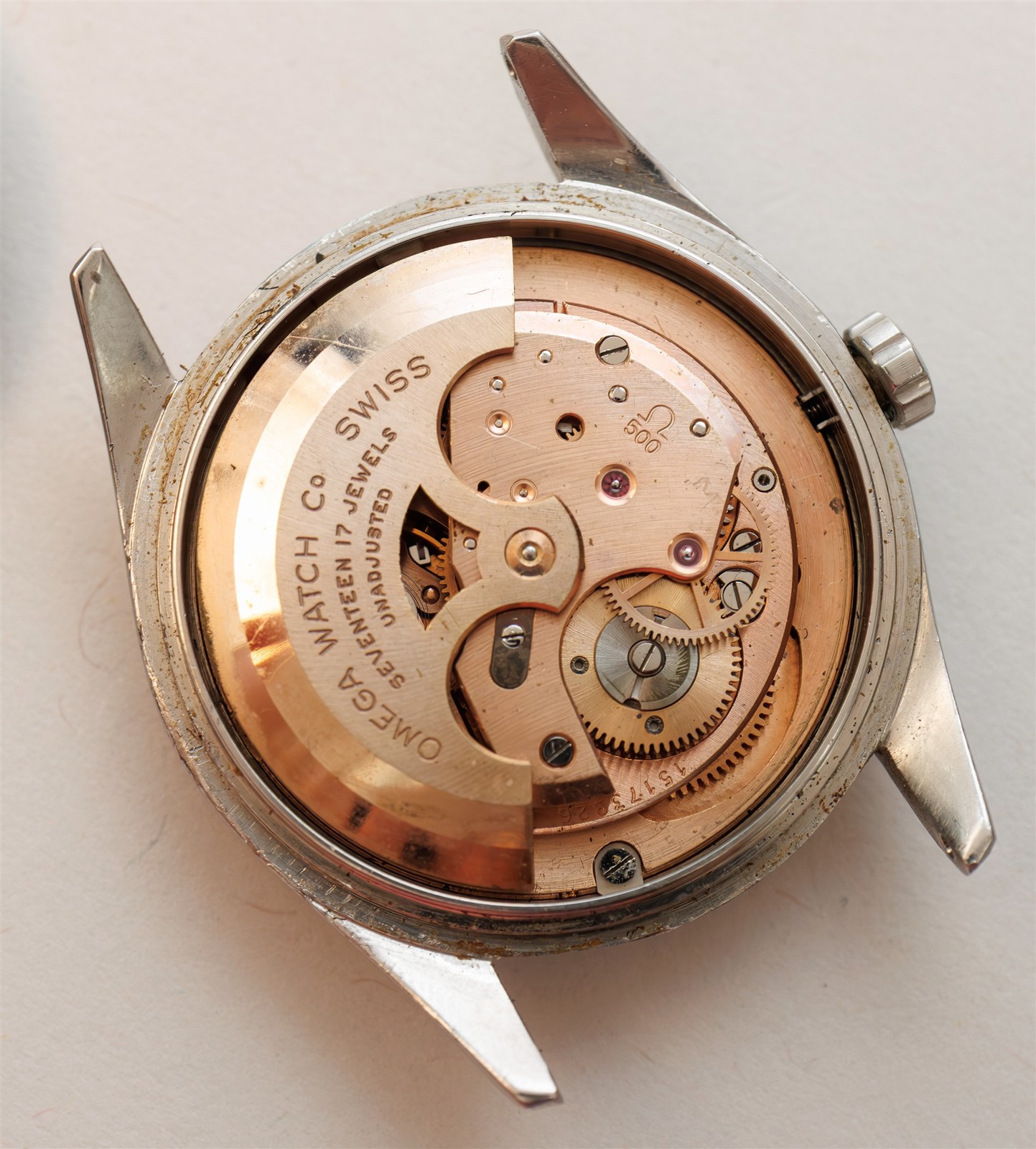 Vintage 1956 Omega Automatic Seamaster Cal. 500 Stainless Steel Watch 2869-1 SC
