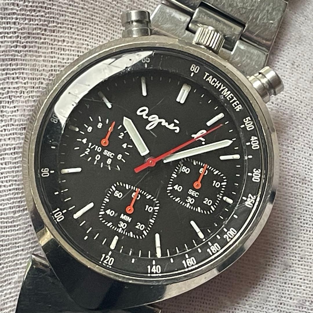 Seiko V655-7010 Chronograph Quartz Mens Wrist 18cm Watch