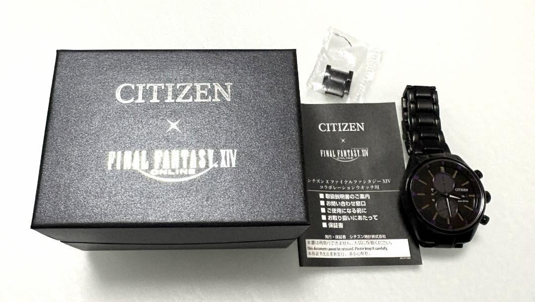 CITIZEN FINAL FANTASY XIV Collaboration Watch DARKNESS FFXIV Square Enix Used JP