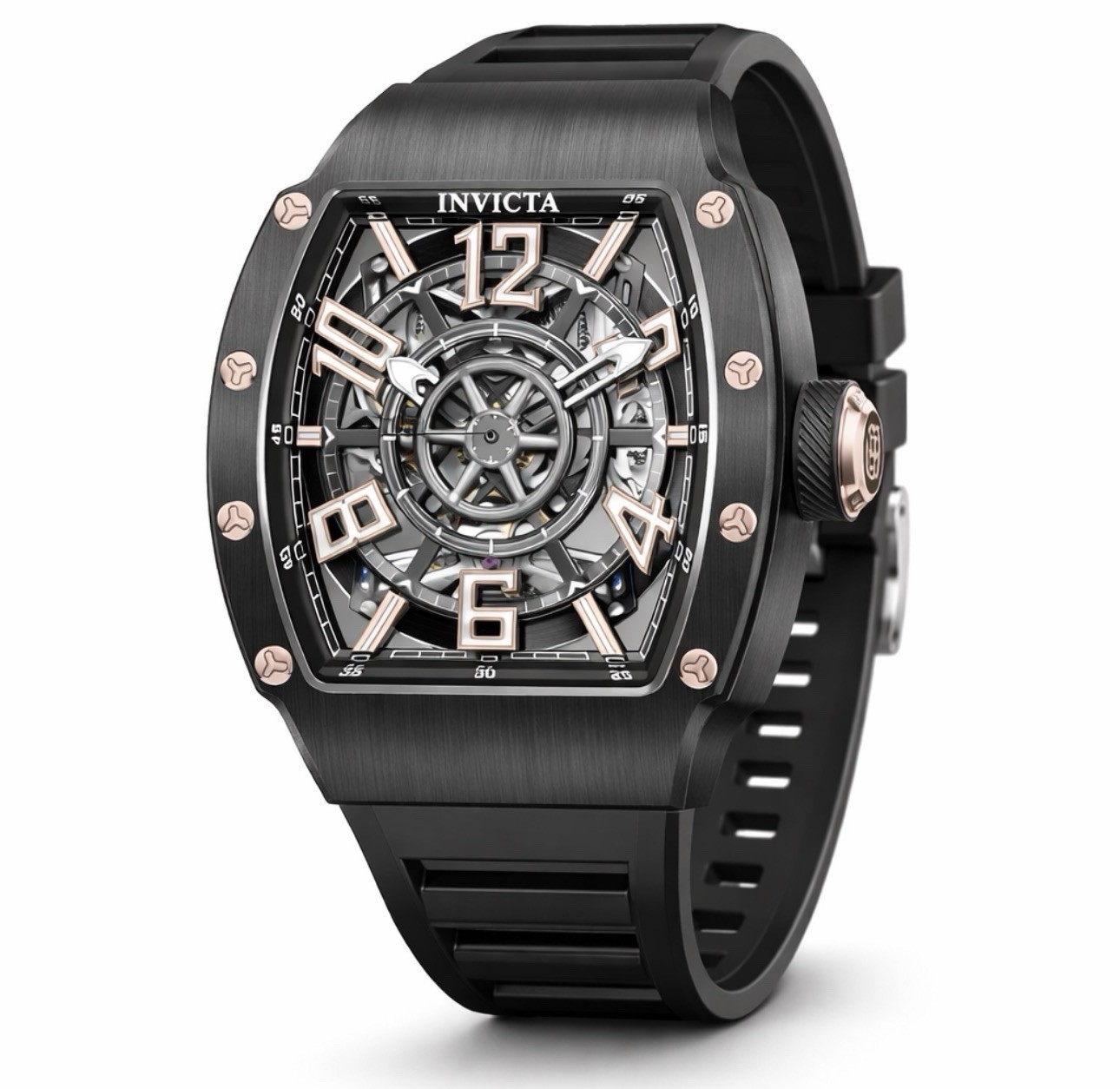 🔥Invicta AUTOMATIC S1 Rally Black Dial Silicone Strap Men’s Watch 69513