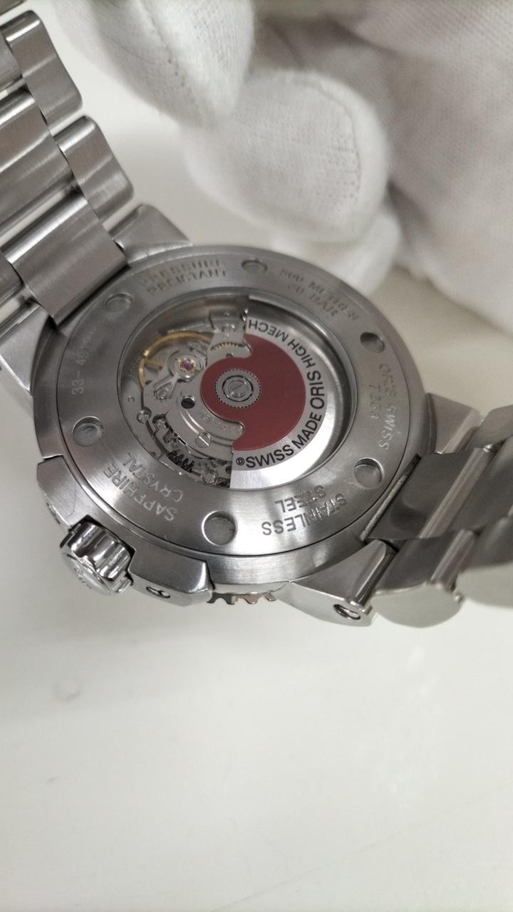 [B1N] Oris Aquis Date 7653 300M Stainless Steel Automatic Men Watch [r3p]