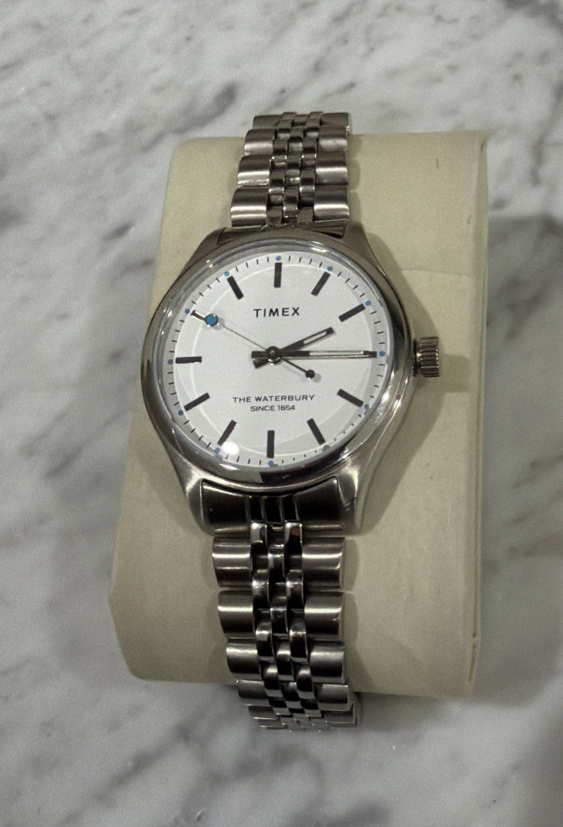 Timex Heritage Waterbury Women’s Watch, TW2U23400, 34mm Silver-tone Bracelet
