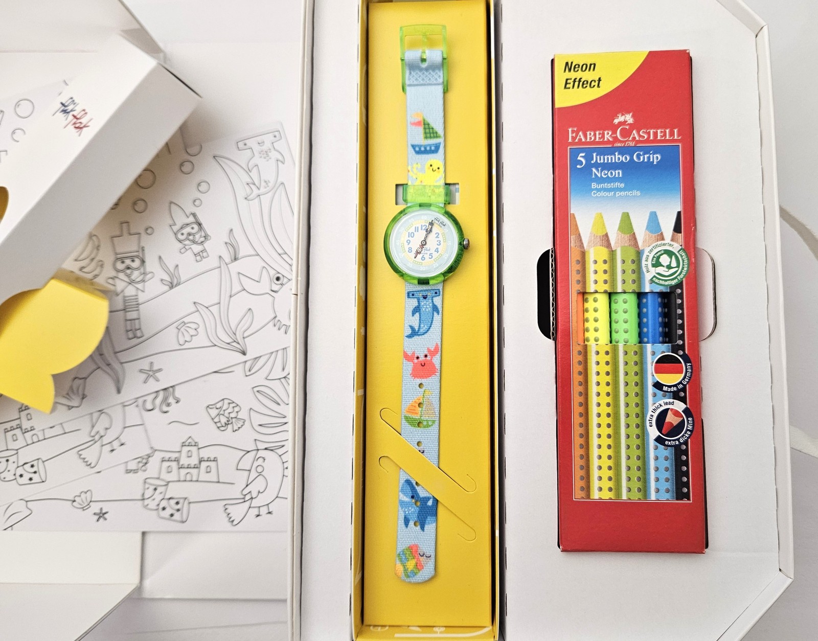 Flik Flak SPECIAL 2024 – ZFBNP232 – Color Of Neon Faber-Castell Set – New