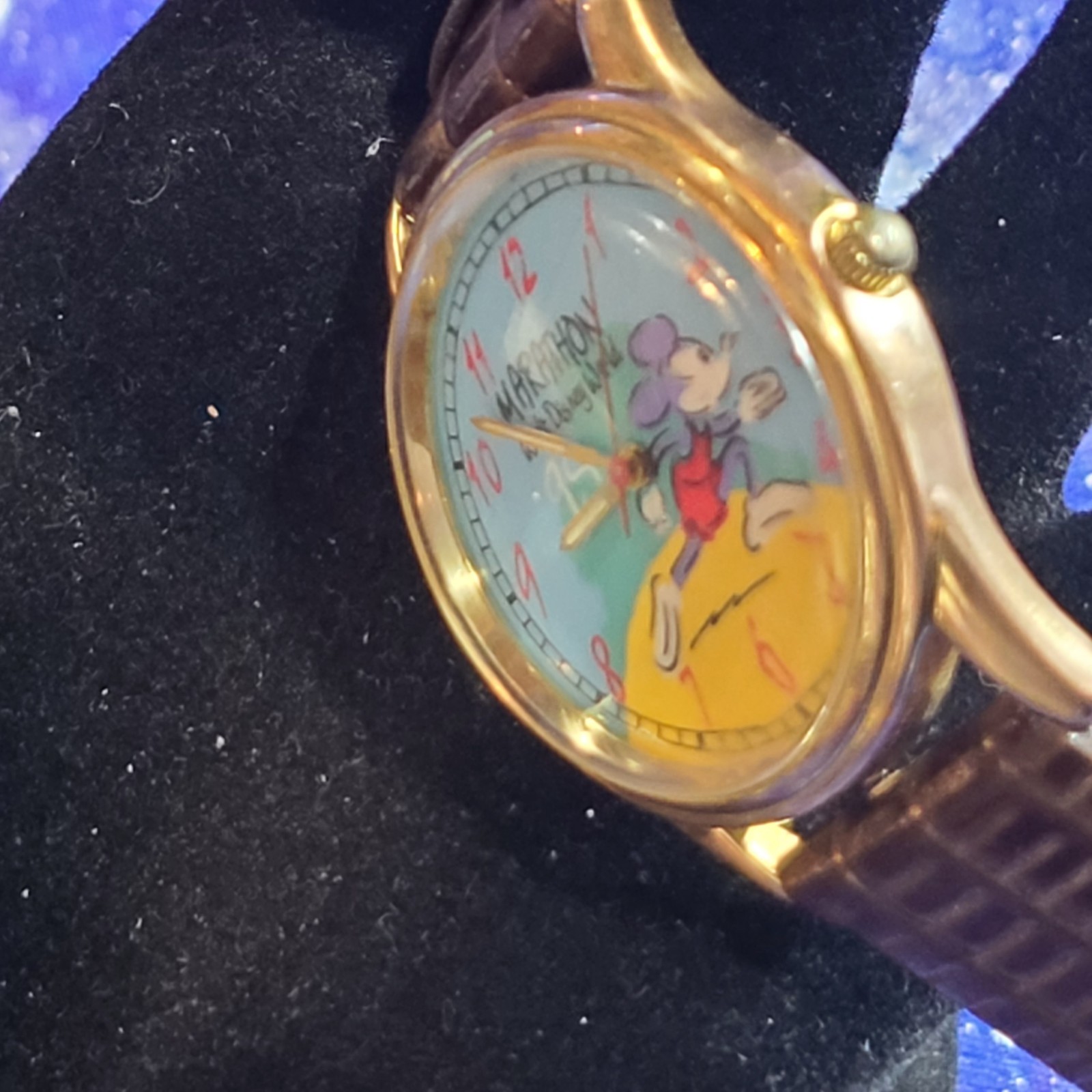 1995 Disney World Marathon Fossil Mickey LE Watch Ready To Wear | See Video