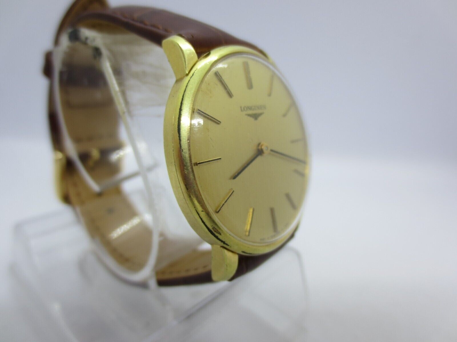 VINTAGE LONGINES L847.4 GOLDPLATED HANDWIND MENS DRESS WATCH