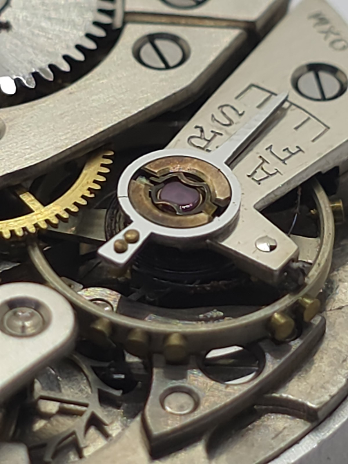Vintage O. Maire INC Cal. OM 115 Good Main Spring Stem Watch Movement Uhren