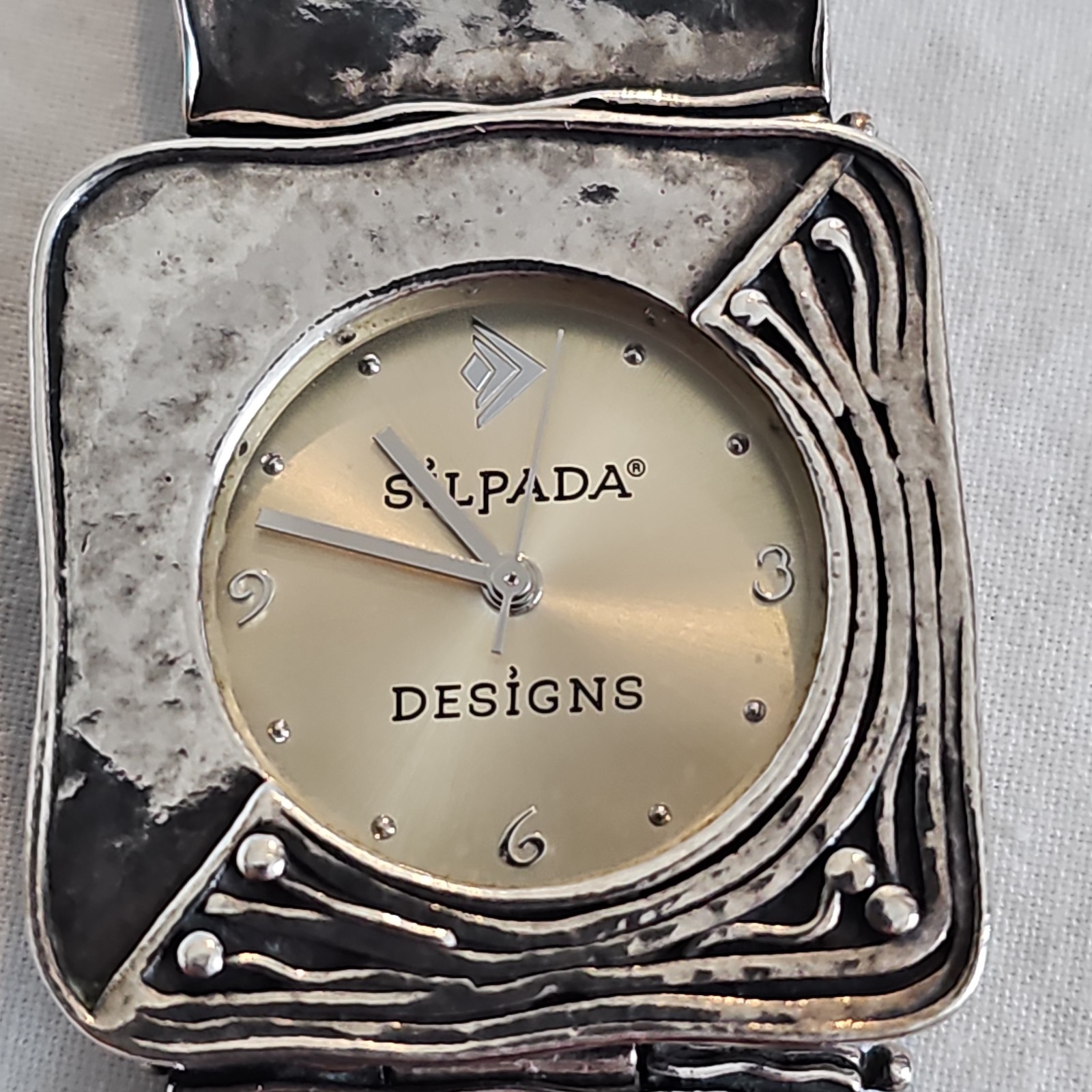 Silpada Israel 925 Sterling Silver Bracelet Watch Sz 6.75″ Shablool Didae 55g