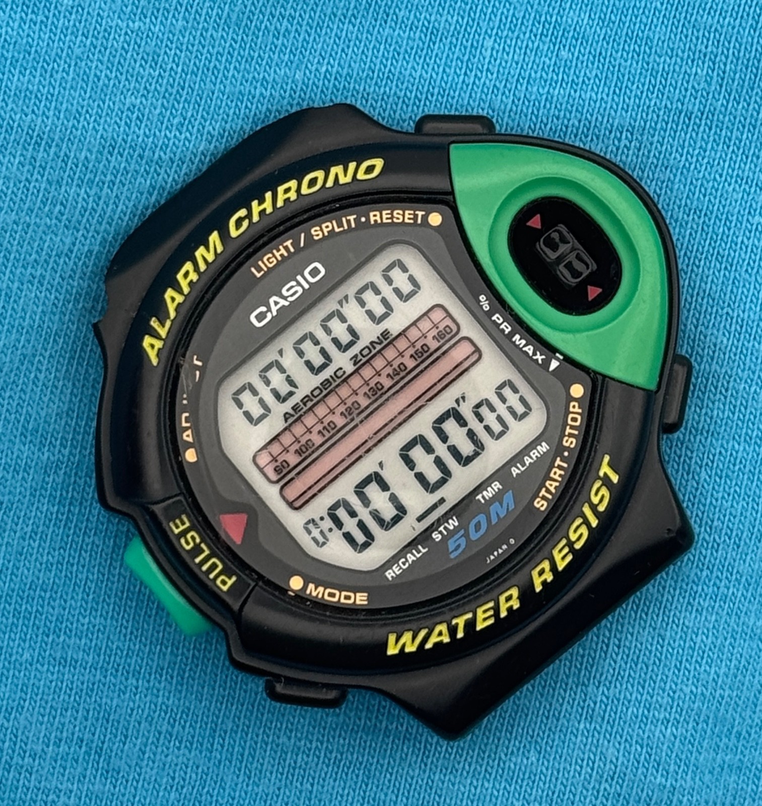 1993 Vintage Casio Exercise Pulse Monitor Digital Watch – JP-200W 1009 – BROKEN!