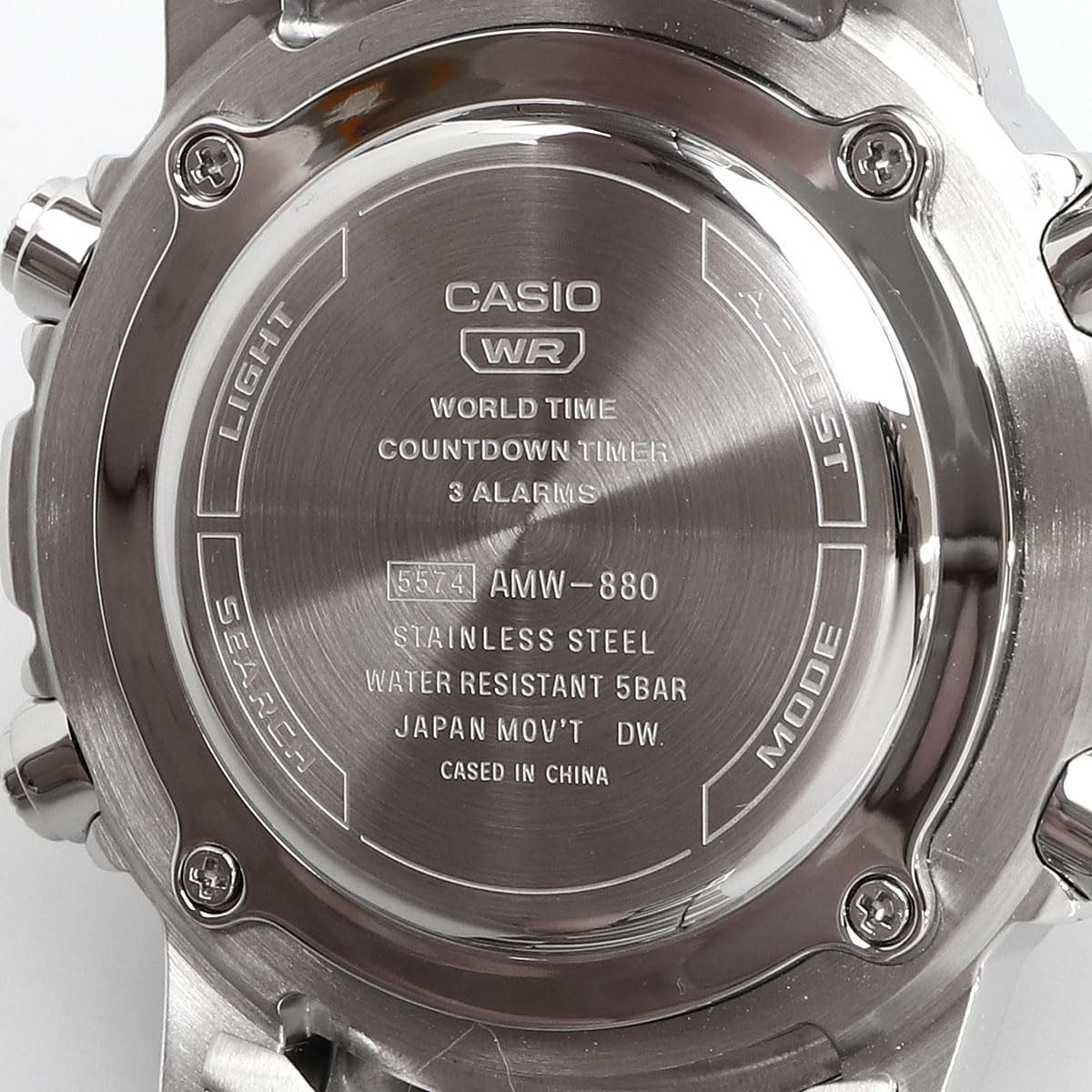 Casio Green AMW-880D-3AV 10 years Battery Design Stainless Steel Casual watch