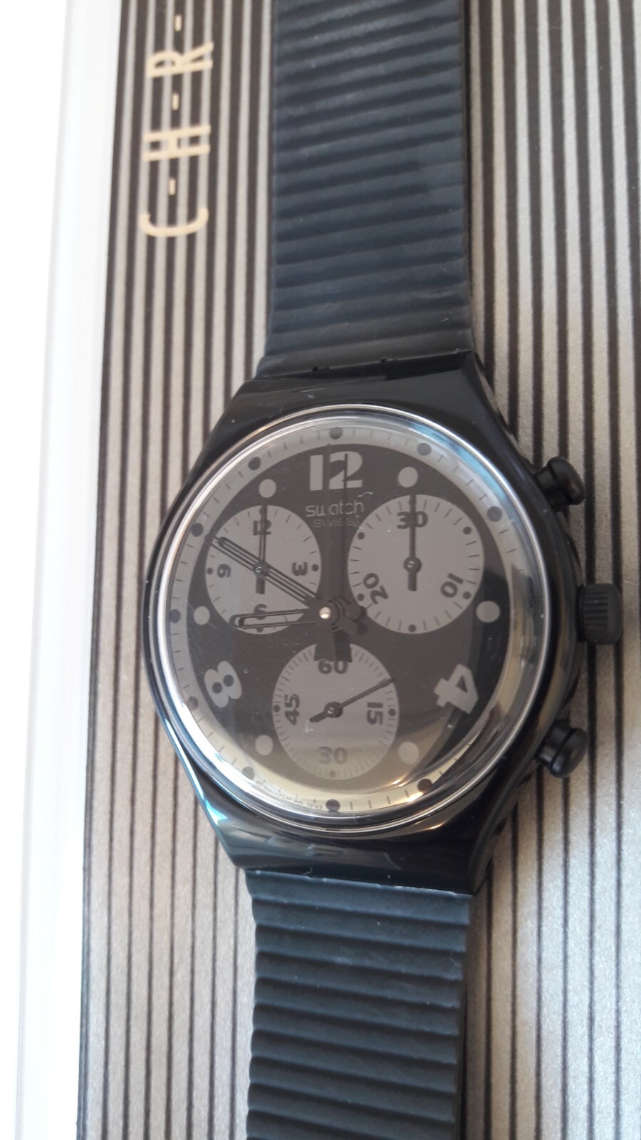 SWATCH CHRONO MOON SHADOW SCB110 VINTAGE WATCH MADE IN SWITZERLAND