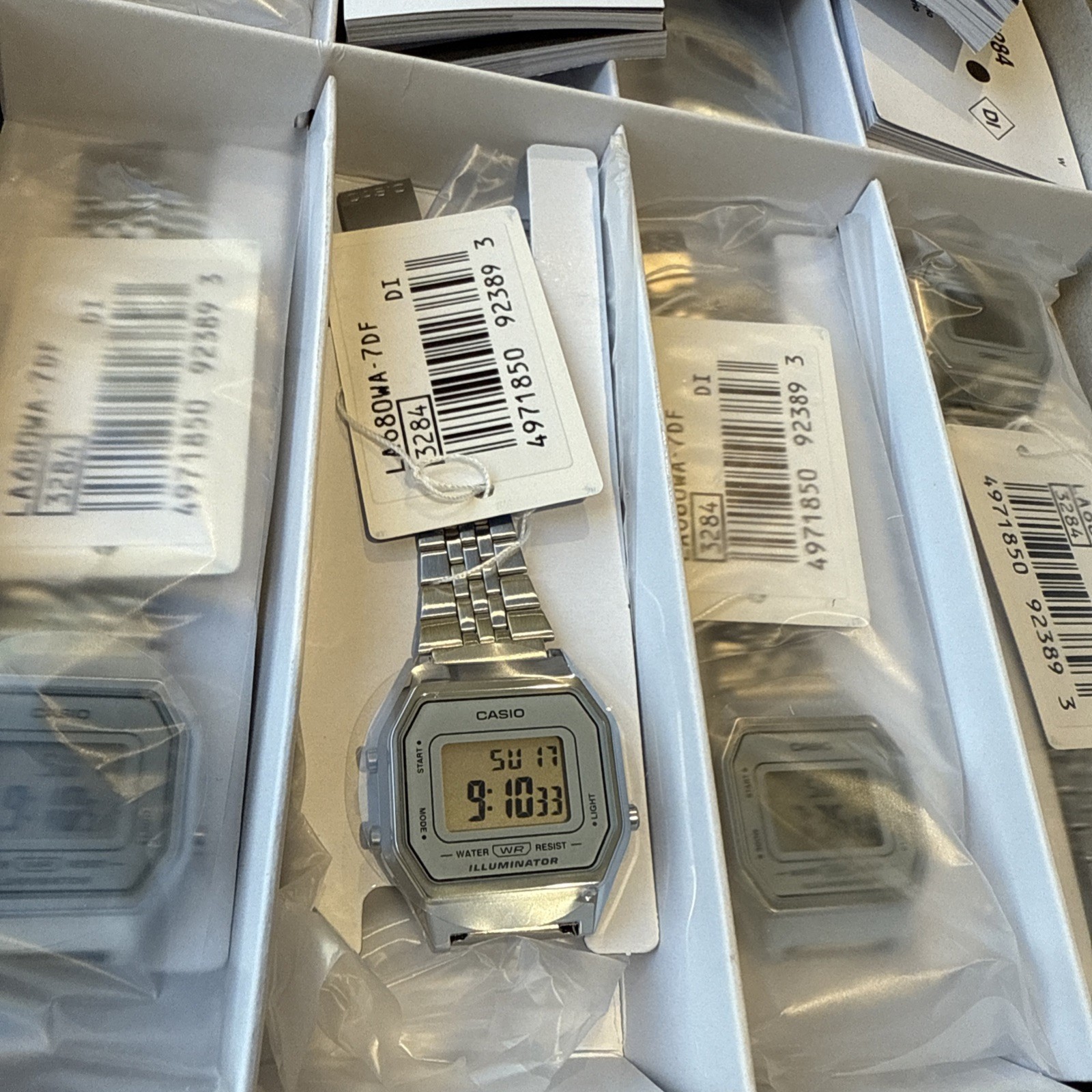 Casio LA680WA-7D Ladies Watch Stainless Steel Digital Retro Multi-Function LA680