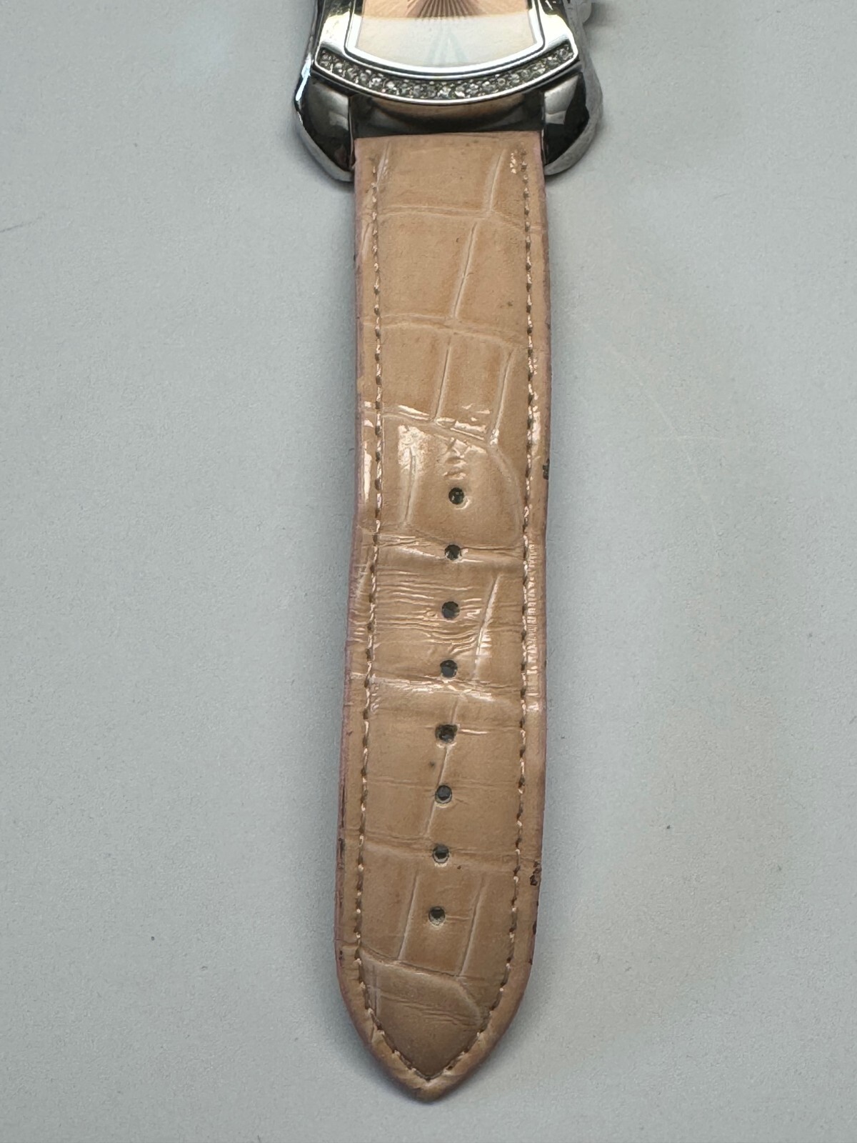Brighton BTV011PK Women’s Tan Crocodile Leather Analog Dial Quartz Wrist Watch