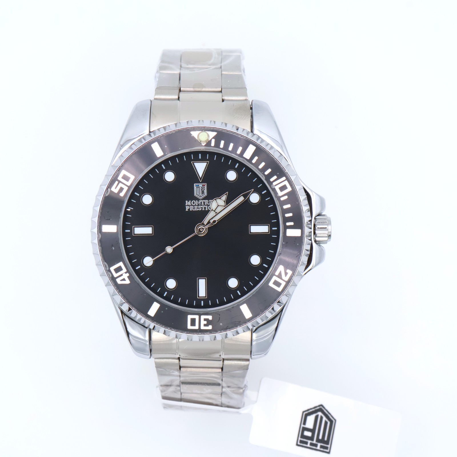 Montres Prestige x Invicta Men’s Watch 42mm Silver Black Dial MPW-0080