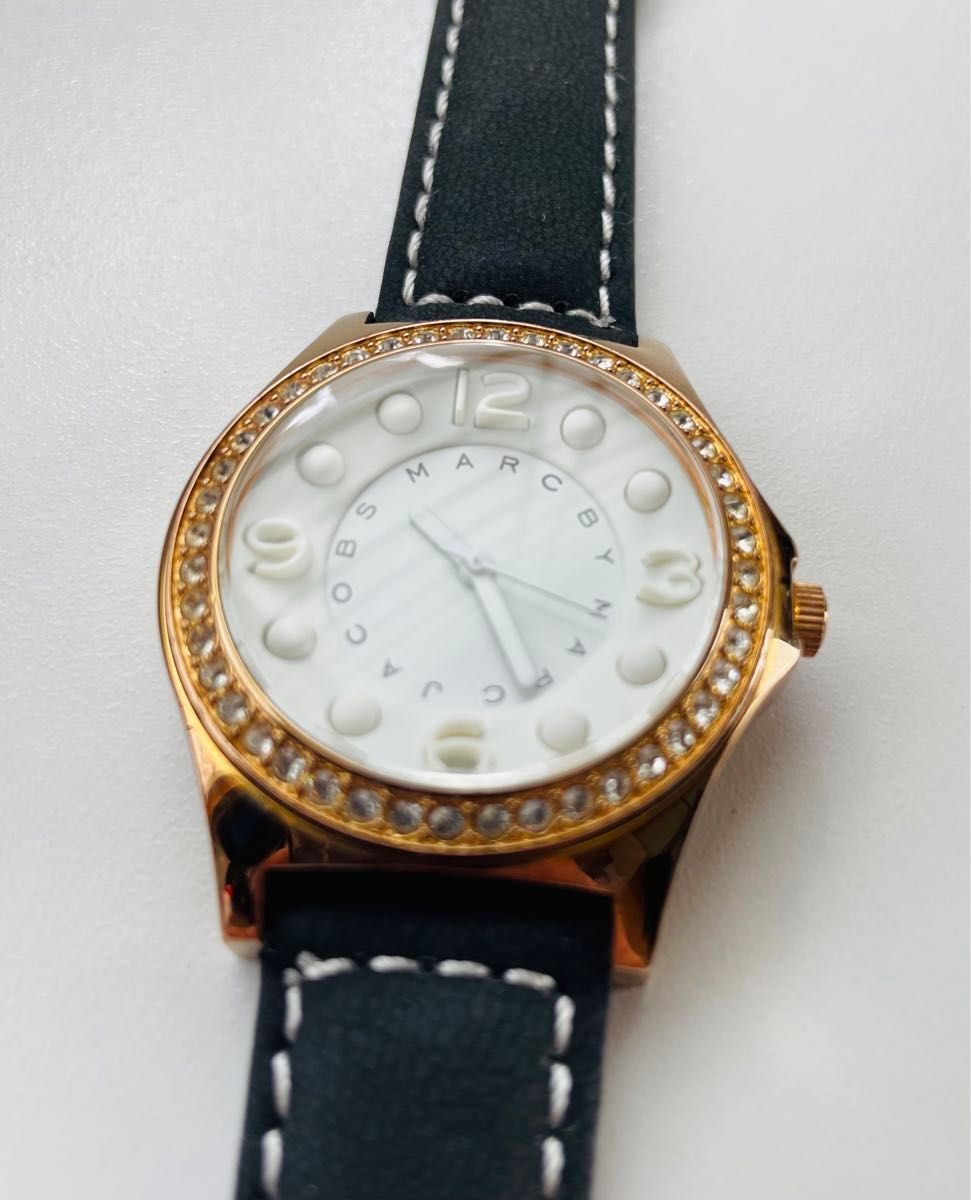 New battery and strap beautiful Marc by Marc Jacobs watch With rhinestones
