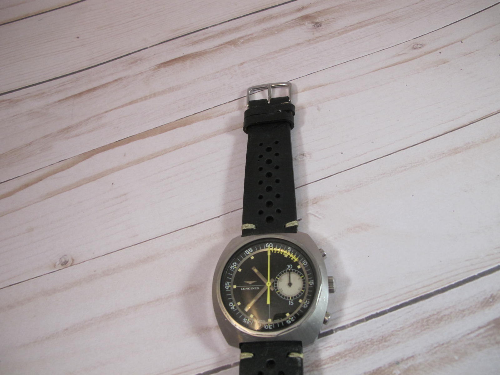 LONGINES STEEL CHRONOGRAPH 1968 NONIUS 8225-1 CALIBER 538 30CH JUST SERVICED